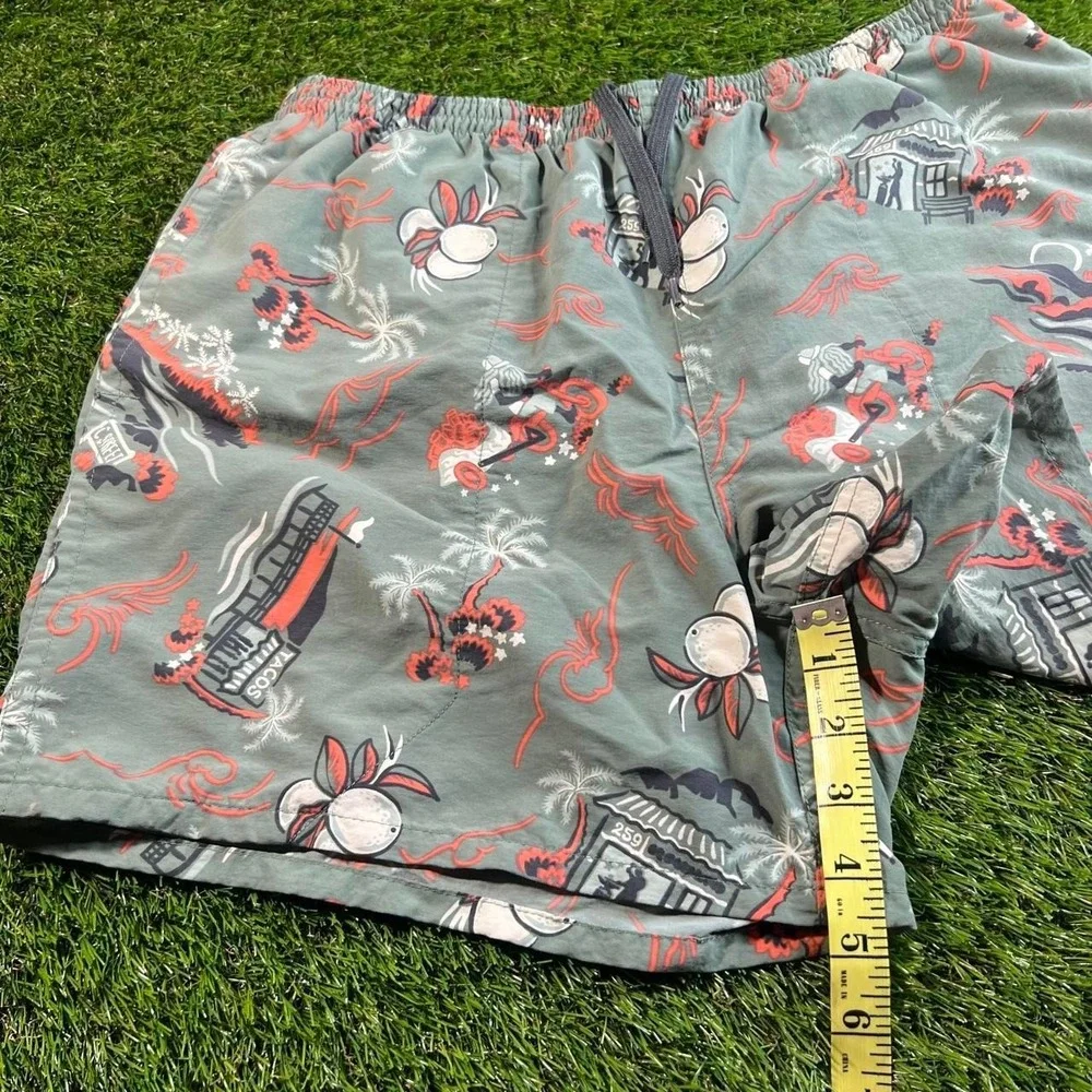 Patagonia Baggies Hawaiian Print Swim Shorts Mesh Lined Mens Medium Surf Beach